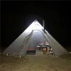Tendas e abrigos Ultralight Camping Pyramid Tent Rainproof Bushcraft Tent Hight 1.6M / 2.2M Outdoor Backpacking Shelter para Birdwatching Cooking Q231117