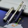 Luxury Pen Högkvalitativ petit Prince Dark Blue Rollerball Ball Point Penn Stationery Office School Supplies Writing Smooth med serienummer