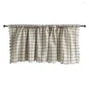 Curtain 1 Panel Short Tier Drapes For Kitchen Dinning Room Bathroom Bedroom Living Window Home Decor Small Cafe