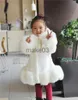 Piumino Nuovo 2023 neonate manica lunga inverno matrimonio pelliccia sintetica marca cappotto di pelliccia per ragazze formale morbido partito cappotto bambini matrimonio outwear J231115