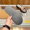 Mode strand tofflor sandaler mäns vintage pool roliga onyx hartlägenheter korsar canvas randig dubbel ankel framrem slider plattform caster flip flop flops eu 38-45