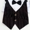 Hundkläder transer kläder hundskjorta husdjur valp kostym bröllop brudgummen tuxedo gentleman bowtie trasa 3.21