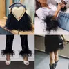 Other Event Party Supplies 1M 5M 10M 8-10cm Black White Ostrich Feather Trims Ribbon Multicolor Plume for Sewing Feathers Crafts Dress Clothing Decoration 231114