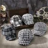 Berets 2023 Herbst und Winter Koreanische Mode Baskenmütze Damen Outdoor Freizeit Achteckiger Hut Dame Große Größe Zeitungsjunge Mütze 57-60 cm L231115