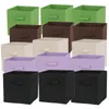 Boîtes de rangement Bacs Tissu non tissé Poubelle TiroirsPaniers | Organisateur de placard BasketBoxBinShelf Cube pliable 231114