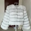 Giubbotti da donna Cappotto in vera pelliccia naturale Cappotto invernale caldo Gilet Moda di lusso Cappotto corto in pelliccia Autunno 2023 XS 10XL 231114