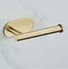 Bath Accessory Set Brushed Gold Bathroom Hardware Robe Hook Towel Bar Toilet Paper Holder Accessories 231115