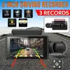 DVR de voiture 1080P WIFI Dash Cam avant et arrière et intérieur 3 caméras avec GPS double lentille voiture DVR nuit DashCam caméra de véhicule Auto Q231115