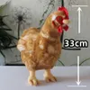 Plush Dolls Hen Anime Cute Rooster Plushie Cock Plush Toys Lifelike Animals Simulation Stuffed Doll Toy Gifts For Kids 231114