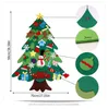 Dekoracje świąteczne DIY Feel Tree Kids Prezenty Ścikła Ściana Wiszące Ozdoby Sztuczne do domu Navidad Decor 2023