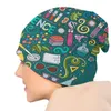 Bérets Chimie Science Modèle Bonnets Casquettes Unisexe Streetwear Hiver Chaud Tricoté Chapeau Adulte Nerd Geek Scientifique Enseignant Bonnet Chapeaux