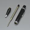 Roxju – Mini stylo d'écriture de poche en métal, vente en gros, papeterie scolaire et de bureau, nouveau stylo à bille de luxe, cadeau, recharge noir