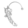Backs oorbellen Fashion Butterfly-vormige oorclips Exquise Design Reginestone-Ear Cuffs Stud klimers voor vrouw Girl cadeau