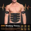 Schlankheitsgürtel, 8 Stück, EMS-Muskelstimulator, kabellos, Bauch-ABS-Armmassage, Fitness und Abnehmen, 231115