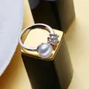 Hochzeits-Schmuck-Sets FENASY 925 Sterling Silber Schmuck-Sets natürliche Perlenketten für Frauen Ohrstecker klassischer Kronen-Anhänger-Ring 8–9 mm 231115