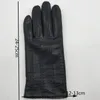 Five Fingers Gloves Winter Men's Fashion Sheepskin Genuine Leather Gloves Cotton Lining Winter Gloves Keep Warm Driving Riding Outdoor Black 202 231115