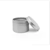 Pot d'emballage en gros 50G pots de crème en aluminium vides peuvent boîte en fer blanc 50 ml boîtes en aluminium baume à lèvres en métal bougie thé pommade corps cire maison Dhl4Y