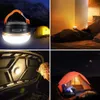 Lanterne de camping Lampe de poche portable rechargeable par USB 1800 mAh Équipement de camping Lumières LED Lanterne Lampe de table Randonnée en plein air Nuit Suspendue Q231115