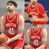 Boston University Terrier Basketball Jersey Ethan Braltin-Watts Caelan Jones Malcolm Chimezie Walter Whyte Daman Tate Nic Nobili Mens Boston University Jerseys