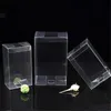 Smyckeslådor 50st universal PVC Transparent Box Plastic Gift Smycken Toy Packing Box Clear Display Package Supplies 231115