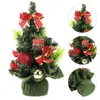 Kerstversiering Kerstvakantie Bomen Feest Decoratieve Versiering Standbeeld Tafeldecoratie