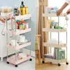 Badrumsförvaringsorganisation Multilayer Movible Rack för hyllutrymme Saving Organizer Kitchen Home Tool