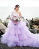 Party Dresses Absolut Design Lavender One Shoulder Multilayer Princess Dress Ball Gown Christmas Prom Evening 2023