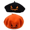 BERETS 066Fレトロファッションパンプキンベレーハットカジュアルクラシック画家アーティストハロウィーンホリデーパーティーのための屋外レジャー