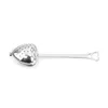 15cm Heart Shaped Tea Infuser Mesh Ball Stainless Steel Tea Strainer Herbal Locking Tea Infuser Filter Spoon Wedding Party Gift Kitchen Tool