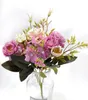 Fleurs décoratives couronnes Vintage soie pivoine artificielle Penoy Rose mariage Bouquet faux pour la maison jardin décorationdécoratif