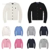 Pulls pour femmes Femme Col rond et Vneck Pull Designer Luxe Ralphs Polos Manteau classique Mode RL Petit Cheval Broderie Tricots Laurens Bouton Tricot a