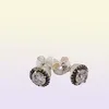 Classic Elegance Stud Earrings Authentic 925 Sterling Silver Studs Clear Cz Passar European Style Studs Jewelry Andy Jewel 296272CZ6816276