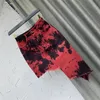 Skirts Ladies Fashion Streetwear High Waist Denim Above Knee Skirt Women's Autumn Red Style Irregular Asymmetric Tie-Dyed Ins Skirt 231114