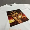 مصمم أزياء ملابس رجالي المحملات Tshirt Corteizs Demon Isl Palmes Print Short Sleeve 2023 New Street Br Loose Men's Round Neck T-Shirt