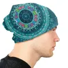 Berets Hindu Ethnic Mandala Geometric Art Beanie Bonnet Knit Hat Unisex Bohochic Buddhist Style Warm Winter Skullies Beanies Caps