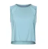 2024 Yoga Lil Hollow Out Back Mesh Tops Tops Yoga Tenues respirantes rapides de gymnase Dry Vêtements Femme Viete Fitness Shirt Lil-50F4