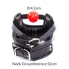 Adult Toys Bdsm Bondage Flirt Toys of Sex Slave Spong Leather Adjustable Collar with Silicone Open Mouth Ball Gag for Men Women Couples Men 231115