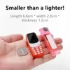 BM10 Mini Mobile Phone 2 SIM Card Bluetooth Earphone Voice Changer Dialer Low Radiation Sound Recording Small Cellphone