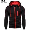 Mens hoodies tröjor män jackor rockar casual dragkedja manlig träning modejacka kläder vinter tillägg ull hoodie 231114