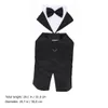 Dog Apparel Dog Pet Suit Dogs Clothes Wedding Outfits Tuxedo Puppy Tie Jumpsuit Shirts Wear Elegant Outfit Winter Birthday Tuxedos Apparel 231114