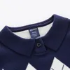 Pull Polo Garçon Pull Printemps Automne Manteau Mode Col Rond Manteau Top Garçons Vêtements Pull À Tricoter Pour Enfants 2-6 Y 231115