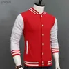 Jaquetas masculinas personalizadas cinza sle planície mulheres equipe uniforme casaco faculdade jaqueta de beisebol para homens verde laranja marinho w azul marrom redl231115