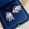 Kolczyki na stadninie meibapj 9-10 mm 925 oryginalny srebrny naturalny naturalny płomienie perłowy kwiat drobny biżuteria ślubna dla kobiet