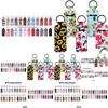 Party Favor 20 Style Print Marmor Color Neoprene Chapstick Holder Handy Lip Balm Keychains Lipstick Pouch Keychain W0184 Drop Delive DHWC9