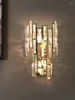 Wall Lamp Modern Luxury Light Indoor Rectangular Crystal Decor Design Bedroom Study Led Lighting Home Improvement