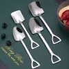 Stainless Steel Shovel Watermelon Spoon Children Dessert Cake Ice Cream Scoop Fruit Salad Scoops Kitchen Dinnerware Shovels 1115