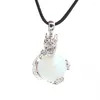 Pendentif Colliers Xinshangmie 18mm Perle Ronde Style Chinois Dragon Cristal Naturel Reiki Guérison De Bon Augure Bijoux De Mode Pour Hommes