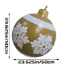 Dekoracje świąteczne 60 cm Giant PVC nadmuchiwane ozdobne kulki drzewa Xmas Outdoor Decoration Rok Prezent 231115