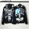 Marque de mode de créateurs Sweat à capuche pour hommes Pull pour femmes Travis Sweats à capuche Pull Travis co-marqué Skeleton Tiger Zipper streetwear pour hommes Sweat à capuche pour femmes