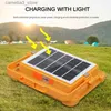 Lanterne de camping Lanternes portatives Solaire Portable Tente multifonctionnelle Lumière de camping Lumière de charge USB Éclairage de secours Lumière d'inondation Q231115